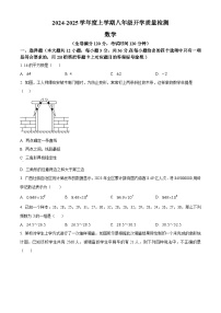 广西南宁市西乡塘区明天学校2024-2025学年八年级上学期开学考数学试题（原卷版+解析版）