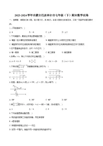 2023-2024学年内蒙古巴彦淖尔市七年级（下）期末数学试卷（含解析）