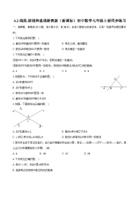 初中数学浙教版（2024）七年级上册（2024）6.2 线段、射线和直线课时练习