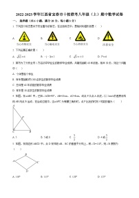 江西省宜春市十校联考2022-2023学年八年级上学期期中数学试题（含答案）