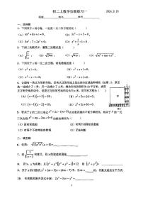 上海市西南模范初级中学2024-2025学年八年级上学期9月诊断练习数学试题