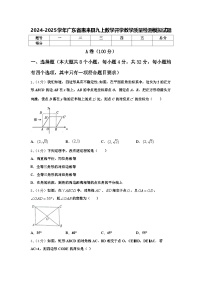 2024-2025学年广东省惠来县九上数学开学教学质量检测模拟试题【含答案】