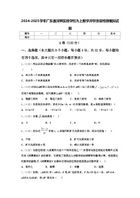 2024-2025学年广东省深圳实验学校九上数学开学质量检测模拟试题【含答案】