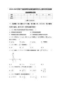 2024-2025学年广东省深圳市龙岗区德琳学校九上数学开学质量跟踪监视模拟试题【含答案】