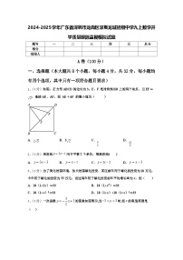 2024-2025学年广东省深圳市龙岗区深圳龙城初级中学九上数学开学质量跟踪监视模拟试题【含答案】