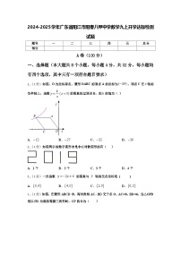 2024-2025学年广东省阳江市阳春八甲中学数学九上开学达标检测试题【含答案】