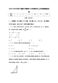 2024-2025学年广西南宁市第四十七中学数学九上开学调研模拟试题【含答案】