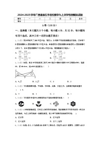 2024-2025学年广西省崇左市名校数学九上开学检测模拟试题【含答案】