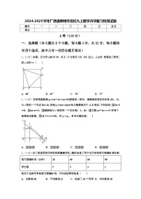 2024-2025学年广西省柳州市名校九上数学开学复习检测试题【含答案】