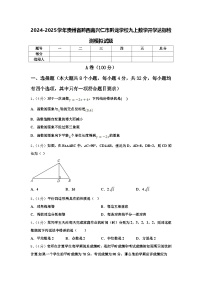 2024-2025学年贵州省黔西南兴仁市黔龙学校九上数学开学达标检测模拟试题【含答案】