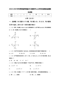 2024-2025学年贵州省黔西南兴仁县数学九上开学质量跟踪监视模拟试题【含答案】