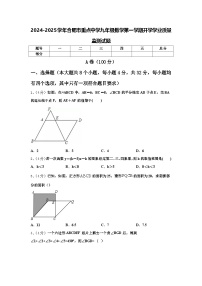 2024-2025学年合肥市重点中学九年级数学第一学期开学学业质量监测试题【含答案】