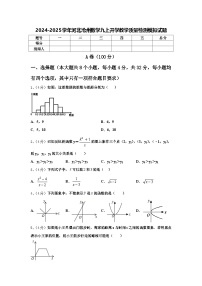 2024-2025学年河北沧州数学九上开学教学质量检测模拟试题【含答案】