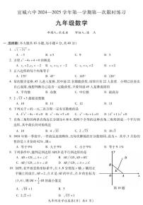 安徽省宣城市第六中学2024-2025学年九年级上学期开学数学试题