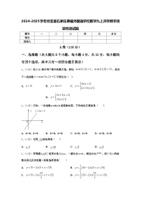 2024-2025学年河北省石家庄康福外国语学校数学九上开学教学质量检测试题【含答案】