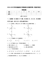 2024-2025学年河南省周口市郸城县九年级数学第一学期开学复习检测试题【含答案】