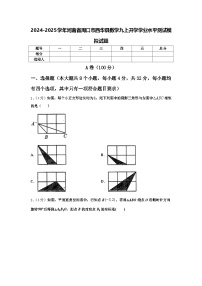 2024-2025学年河南省周口市西华县数学九上开学学业水平测试模拟试题【含答案】