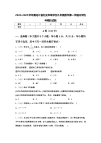 2024-2025学年黑龙江省红光农场学校九年级数学第一学期开学统考模拟试题【含答案】