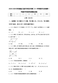 2024-2025学年黑龙江省齐齐哈尔市第二十一中学数学九年级第一学期开学质量检测模拟试题【含答案】