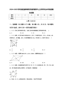 2024-2025学年湖北省荆州市洪湖市数学九上开学学业水平测试模拟试题【含答案】