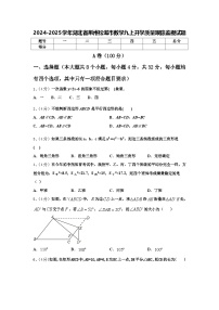 2024-2025学年湖北省荆州松滋市数学九上开学质量跟踪监视试题【含答案】