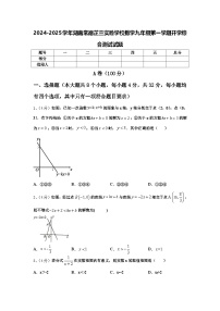 2024-2025学年湖南常德芷兰实验学校数学九年级第一学期开学综合测试试题【含答案】