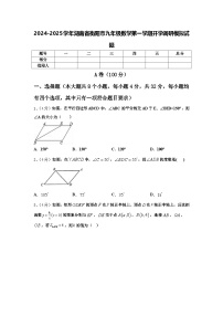 2024-2025学年湖南省衡阳市九年级数学第一学期开学调研模拟试题【含答案】