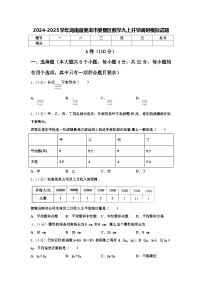 2024-2025学年湖南省娄底市娄星区数学九上开学调研模拟试题【含答案】