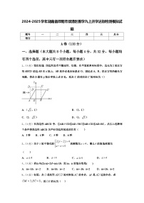 2024-2025学年湖南省邵阳市双清区数学九上开学达标检测模拟试题【含答案】