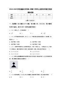 2024-2025学年湖南长沙市湘一芙蓉二中学九上数学开学复习检测模拟试题【含答案】