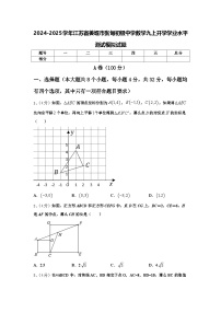 2024-2025学年江苏省姜堰市张甸初级中学数学九上开学学业水平测试模拟试题【含答案】