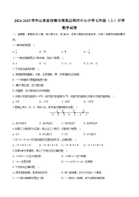 2024-2025学年山东省济南市莱芜区和庄中心中学七年级（上）开学数学试卷（含答案）