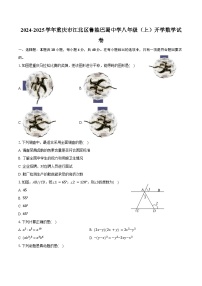 2024-2025学年重庆市江北区鲁能巴蜀中学八年级（上）开学数学试卷（含答案）