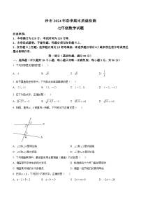 湖北省荆州市沙市区2023-2024学年七年级下学期6月期末考试数学试卷(含答案)