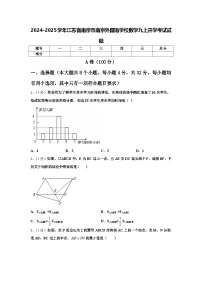 2024-2025学年江苏省南京市南京外国语学校数学九上开学考试试题【含答案】