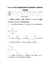 2024-2025学年江苏省南通市新桥中学九年级数学第一学期开学复习检测试题【含答案】