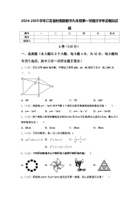 2024-2025学年江苏省射阳县数学九年级第一学期开学考试模拟试题【含答案】