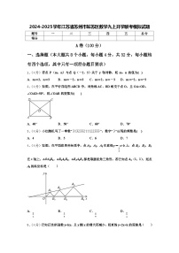 2024-2025学年江苏省苏州市姑苏区数学九上开学联考模拟试题【含答案】