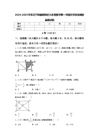 2024-2025学年辽宁抚顺新抚区九年级数学第一学期开学质量跟踪监视试题【含答案】