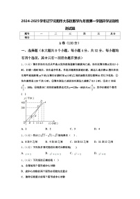 2024-2025学年辽宁沈阳市大东区数学九年级第一学期开学达标检测试题【含答案】