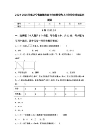 2024-2025学年辽宁省盘锦市双子台区数学九上开学学业质量监测试题【含答案】