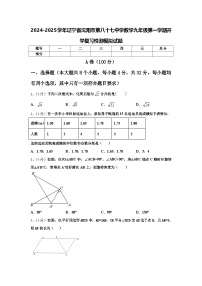 2024-2025学年辽宁省沈阳市第八十七中学数学九年级第一学期开学复习检测模拟试题【含答案】