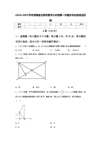 2024-2025学年青海省玉树市数学九年级第一学期开学达标测试试题【含答案】