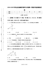 2024-2025学年山东省高密市数学九年级第一学期开学监测模拟试题【含答案】