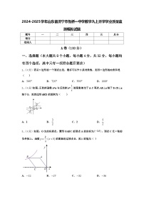 2024-2025学年山东省济宁市鲁桥一中学数学九上开学学业质量监测模拟试题【含答案】