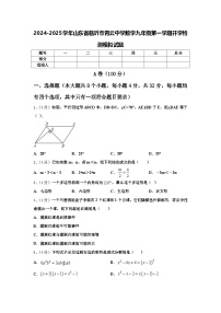 2024-2025学年山东省临沂市青云中学数学九年级第一学期开学检测模拟试题【含答案】