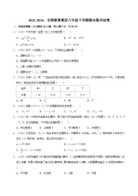 【专项练习】全套专题数学2023-2024：长郡教育集团八年级下学期期末数学试卷含解析