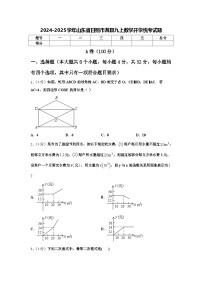 2024-2025学年山东省日照市莒县九上数学开学统考试题【含答案】