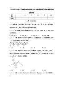 2024-2025学年山东省泰安市名校九年级数学第一学期开学综合测试试题【含答案】