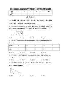 2024-2025学年陕西省商洛市洛南县九上数学开学经典模拟试题【含答案】